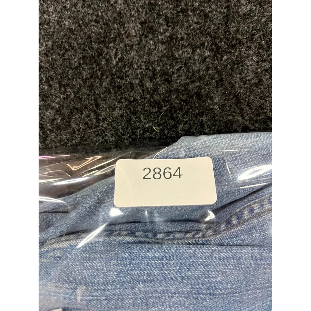 Y2K French Cuff Capri Jeans Women's 12 Blue Denim Embroidered Lace Trim Grunge
